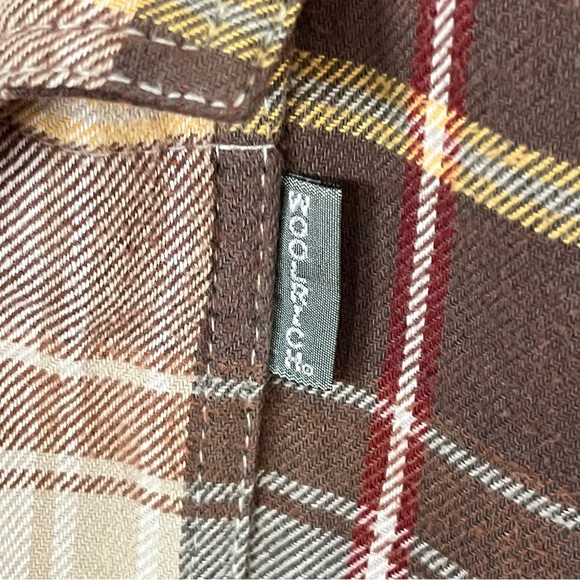 Woolrich Men’s Long Sleeve Snap Closure Shirt Jacket Size XL Plaid British Tan - Picture 8 of 10